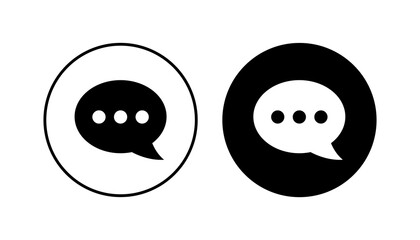 Chat icon set. speech bubble icon. comment icon vector. message. contact us
