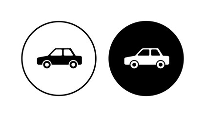 Car icon set. car vector icon. small sedan