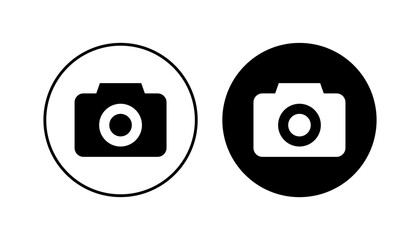 Camera icon set. photo camera icon. camera photography icon.