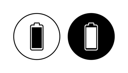 Battery icon set. battery charge level. battery Charging icon