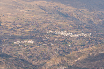 small town on the side of a mountain in southern Spain