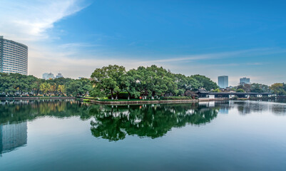 Classical Architecture Garden in Ningbo Yuehu Park
