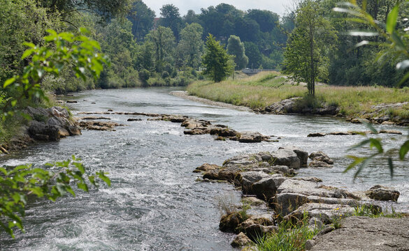 Die Mangfall bei Bad Aibling