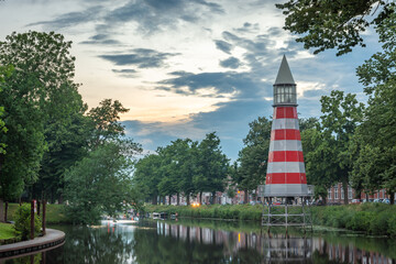 Lighthouse of Breda in Valkenberg citypark
