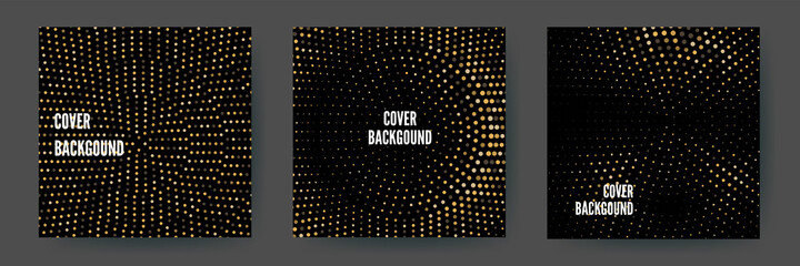 Geometric Gold  Abstract background seamless shimmer with shiny golden and black paillettes.Minimal