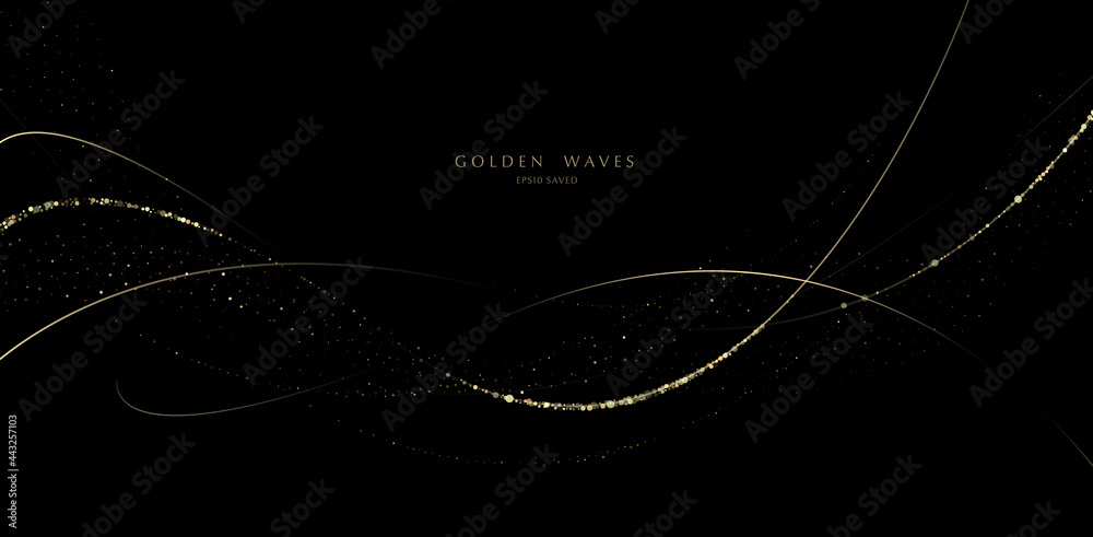 Sticker glitter background, luxury gold stardust light