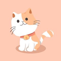 cute cat cartoon illustration