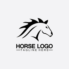 Horse Logo Template Vector illustration design