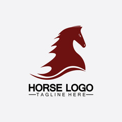 Horse Logo Template Vector illustration design