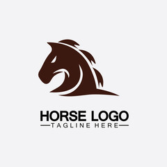 Horse Logo Template Vector illustration design