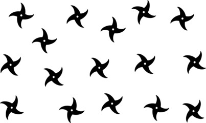 Shuriken pattern silhouette © Longing888