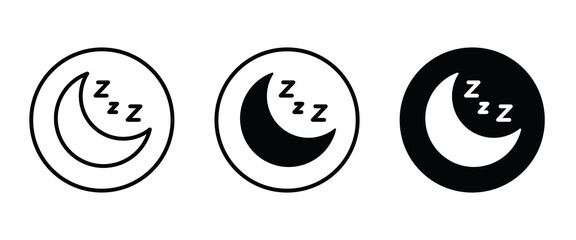 moon icons button, vector, sign, symbol, logo, illustration, editable stroke, flat design style isolated on white linear pictogram