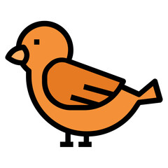 bird Color line icon