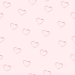 Hearts wallpaper. Vector simple hearts pattern.
