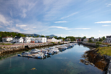 Recreational boat harbor,Helgeland,Nordland county,scandinavia,Europe