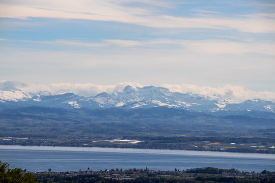 Aussicht auf Bodensee und S&auml;ntis