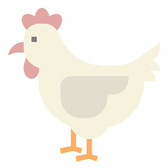 chicken flat icon