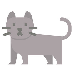 cat flat icon