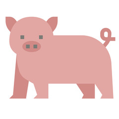 pig flat icon