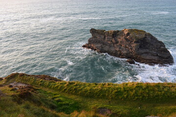 Cliffs and ocean view in Cornwall