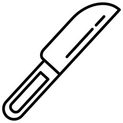 An icon design of surgical equipment, knife vector