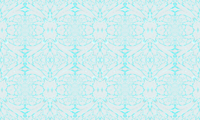 seamless pattern with blue flowers