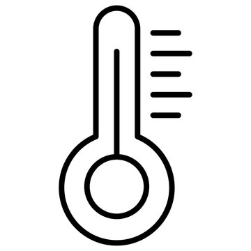 recommend clip art: A temperature gauge icon, outline design of thermometer