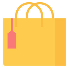shopping bag flat icon