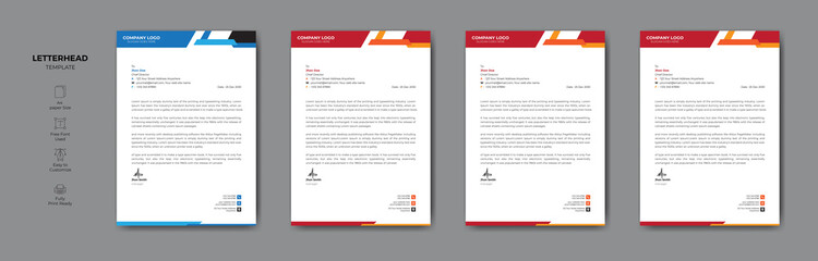Elgant Letterhead Design Template.