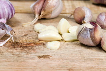 garlic during cooking