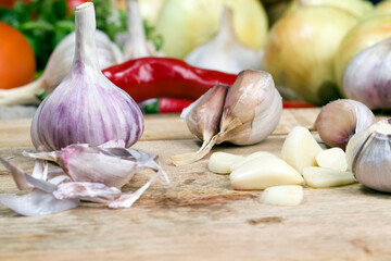 minced pieces of garlic