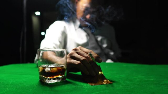 person smoking cigarette