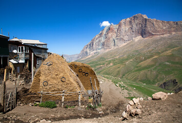 Lezgi village Kurush in Dagestan - the highest mountain settlement in Europe