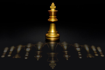 Chess board game, Concept for business strategy