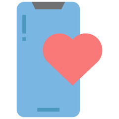 heart flat icon