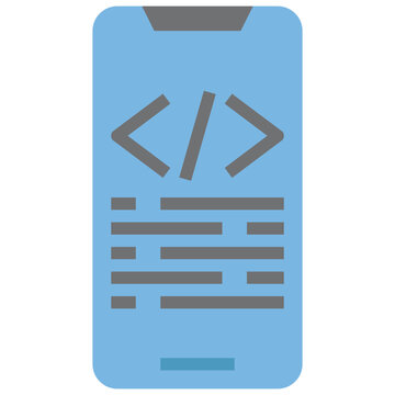 coding programping flat icon