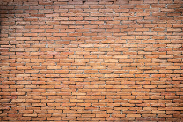 Distressed red brick wall background