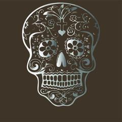 day of dead sugar skull design vector illustration for use in design and print poster canvas