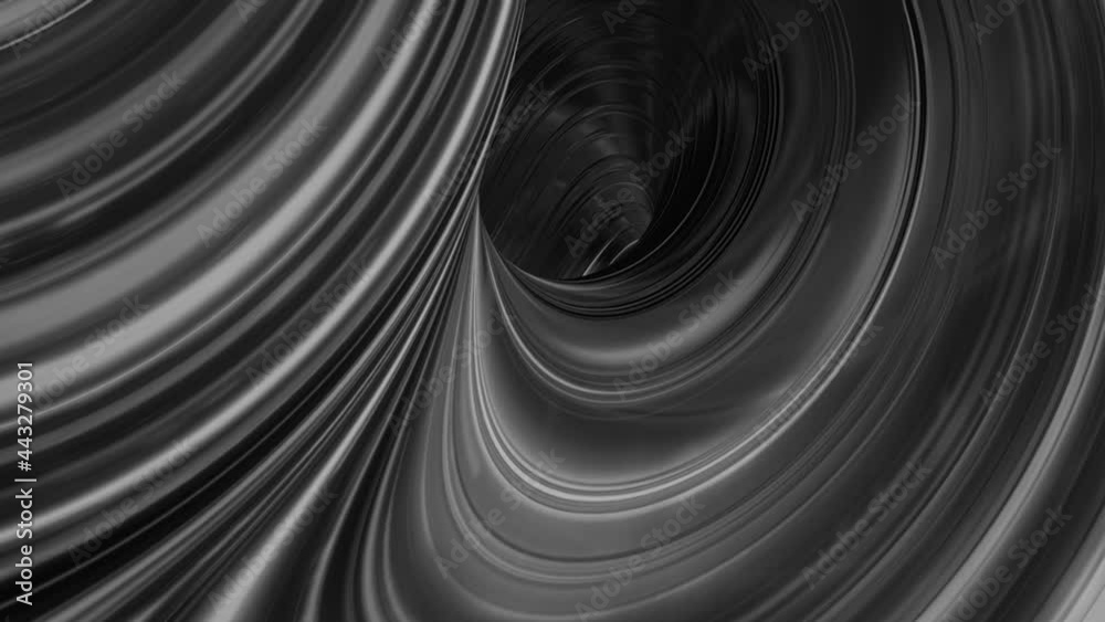 Poster twisting tunnel of stripes. animation. 3d tunnel with twists and fast dive flow. tunnel immerses use