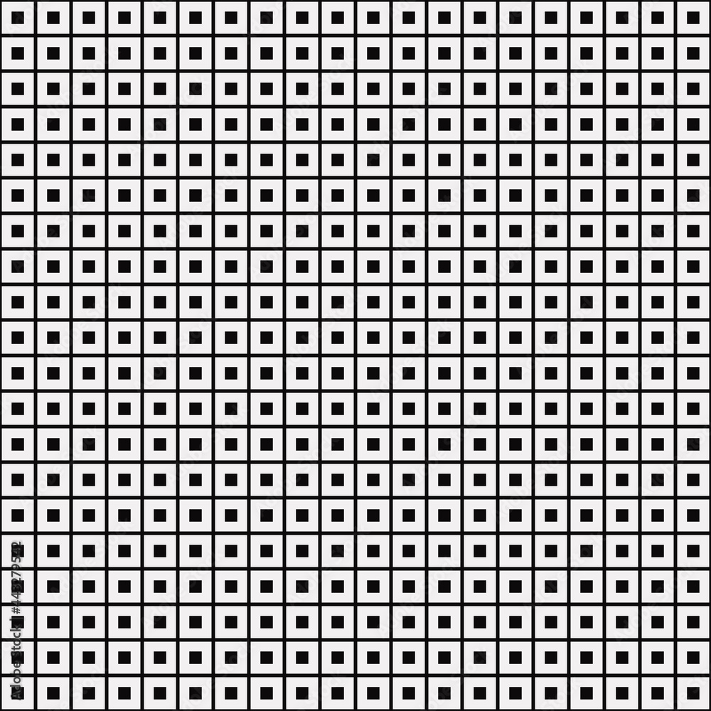 Poster Grid cells. Vector mesh with small squares.