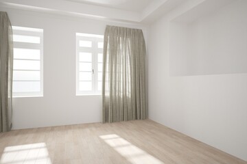 Modern interior design. 3D illustration