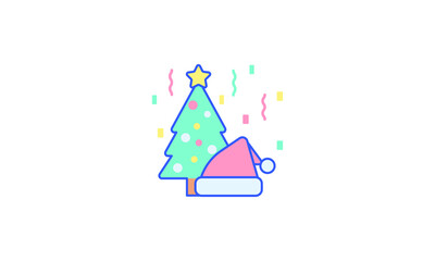 christmas tree silhouette various