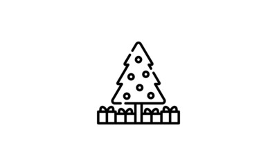 christmas tree silhouette various