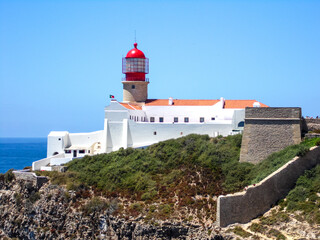Fototapeta na wymiar Lighthouse, Sagres, Portugal