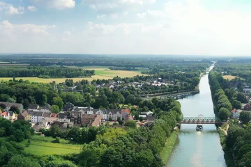 Deurstickers Binnenschiffer auf dem Rhein-Herne-Kanal bei Henrichenburg © P.S.DES!GN