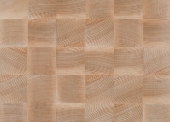 Wooden floor made from end grain. End wood. Wood mosaic surface. End Grain. Face Grain. Holzboden...