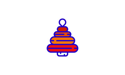 Christmas Tree Vector Silhouette