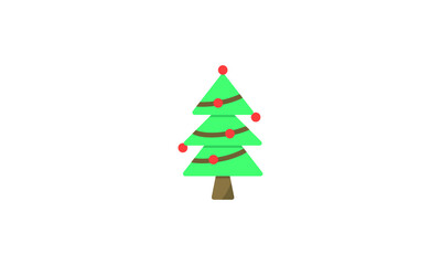 Christmas Tree Vector Silhouette