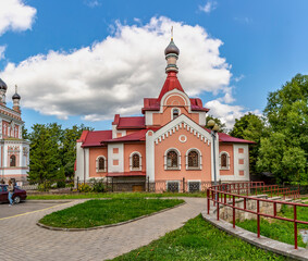 Fototapeta na wymiar The Church in the name of the Holy Princess Olga, attributed to the main Cathedral of the city of Grodno