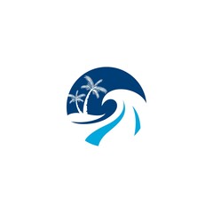 beach palm logo